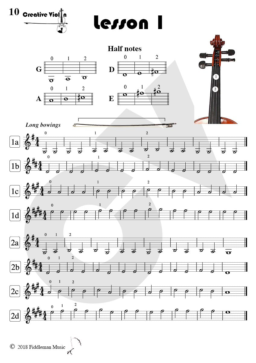Creative Violin E-Book 1 (English downloadable PDF Version)