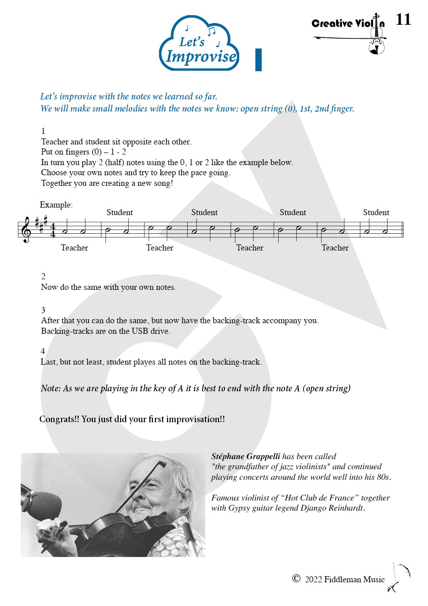 Creative Violin E-Book 1 (English downloadable PDF Version)